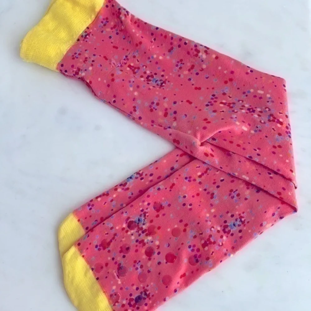 Super cute tights with non slip on feet